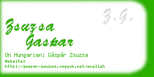 zsuzsa gaspar business card